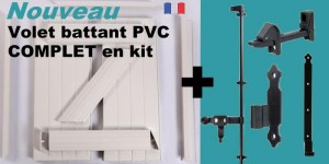 battant kit 300x150 Volet battant PVC en kit